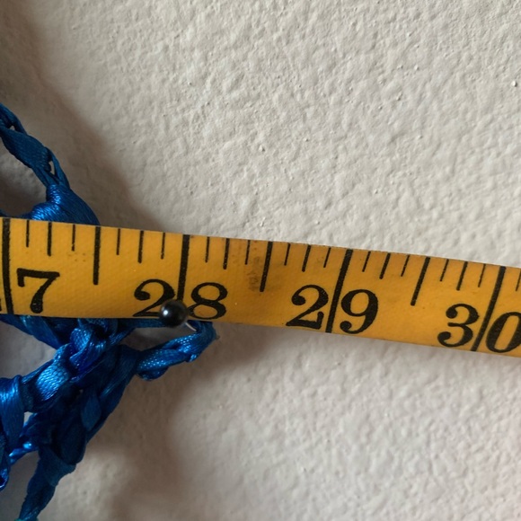 Women’s Crochet Rainbow Maxi Women’s Corseted Back Swimsuit Cover-up Dress XXL - Picture 5 of 6